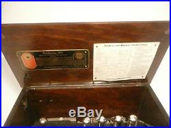 VIntage RCA RADIOLA 20 RADIO VERY NICE CONDITION Untested with 5 LONG PIN TUBES