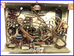 VIntage RCA RADIOLA 20 with ALL 5 TUBES GOOD TUNING information sheet & ID