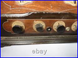 VIntage RCA RADIOLA 20 with ALL 5 TUBES GOOD TUNING information sheet & ID