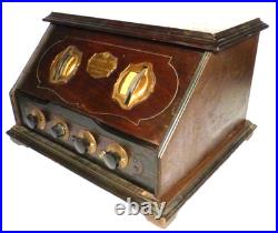 VIntage RCA RADIOLA 20 with ALL 5 TUBES GOOD TUNING information sheet & ID