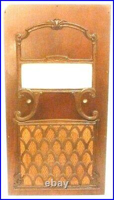 VIntage RCA VICTOR RE-57 part FRONT WOOD PANEL with EXCELLENT ORNATE GRILL