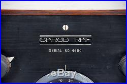 VTG (1923) Garod RAF Tube Radio Receiver with Original Box & Ad SUPER RARE