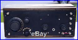 VTG (1924) Crosley 52 Regenerative Receiver Battery Tube Radio Set IT WORKS