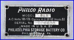 VTG (1928) Philco 513 Hand-Painted LABRADOR GRAY Tube Radio Broadcast Receiver