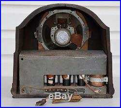 VTG (1931) Crosley 58-Q Buddy Boy Repwood Tube Radio Receiver with Original Box