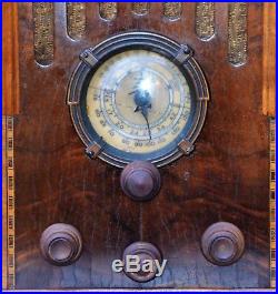 VTG (1934) Zenith 808 TOMBSTONE Broadcast & Shortwave Tube Radio Receiver