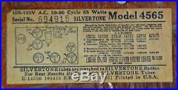 VTG (1936) Silvertone 4565 Sears GOLDEN JUBILEE BC & SW Tube Radio with Magic Eye