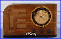 VTG (1937) Philco 38-7 SW & Broadcast Tube Radio Receiver with Cone-Centric Tuning