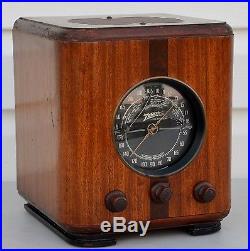 VTG (1938) Zenith CUBE 5-S-220 BC & SW Tube Radio Receiver BEAUTIFUL