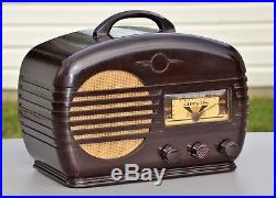 VTG (1939) Arvin 602 Broadcast Tube Radio Receiver with Bakelite Cabinet WORKS
