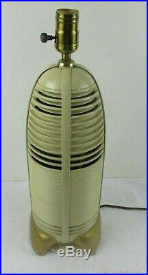 VTG 1940's LUMITONE MITCHELL 1260 BAKELITE TUBE RADIO LAMP
