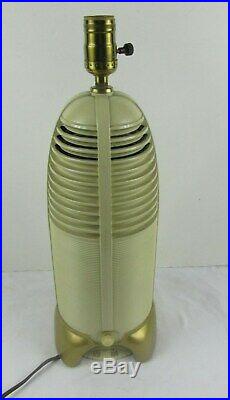 VTG 1940's LUMITONE MITCHELL 1260 BAKELITE TUBE RADIO LAMP