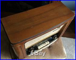 VTG 1954 Grundig Wood Large Table-Top Tube Radio 2043 With3D Version 4