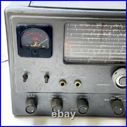 VTG National Model NC-125 Tube Radio Receiver Broadcast Code Telegraph Signals