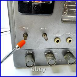 VTG National Model NC-125 Tube Radio Receiver Broadcast Code Telegraph Signals