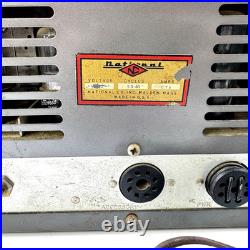 VTG National Model NC-125 Tube Radio Receiver Broadcast Code Telegraph Signals