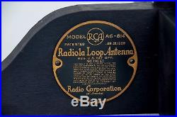 VTG RCA AG-814 Radiola Loop Antenna Aerial with Tag NICE! Antique