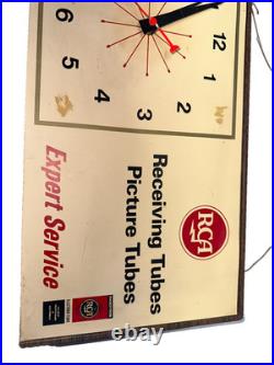 VTG RCA Radio TV Receiving & Picture Tubes Expert Service Clock-USED/WORKS-READ