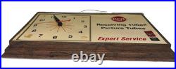 VTG RCA Radio TV Receiving & Picture Tubes Expert Service Clock-USED/WORKS-READ