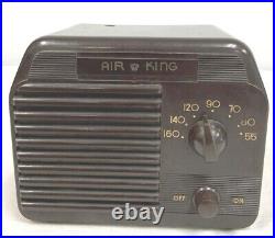 VTG Rare Air King A450 AM Brown Bakelite Radio Tube Untested Rewire Needed