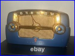 VTG Sea Blue Crosley Dashboard Style Tube Radio? 1953 Model E-15? RARE AS IS VTG Sea Blue Crosley Dashboard Style Tube Radio? 1953 Model E-15? RARE AS IS