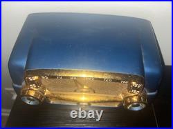 VTG Sea Blue Crosley Dashboard Style Tube Radio? 1953 Model E-15? RARE AS IS VTG Sea Blue Crosley Dashboard Style Tube Radio? 1953 Model E-15? RARE AS IS