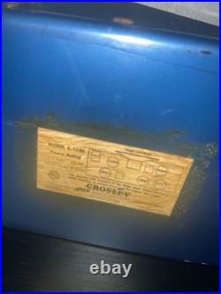VTG Sea Blue Crosley Dashboard Style Tube Radio? 1953 Model E-15? RARE AS IS VTG Sea Blue Crosley Dashboard Style Tube Radio? 1953 Model E-15? RARE AS IS