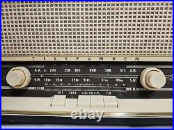 VTG Telefunken Jubilate 5351 W 3-Band 5 Tube Radio AM/FM/SW, W. Germany WORKING