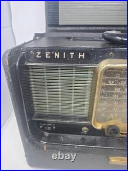 VTG Zenith A600 Trans-Oceanic Wave Magnet Tube Radio. Working With Original Paper