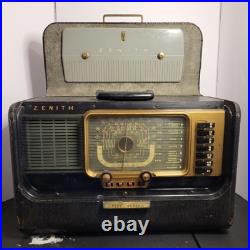 VTG Zenith Trans-Oceanic Wave Magnet Radio TESTED/WORKS Model H500 Radio VTG Zenith Trans-Oceanic Wave Magnet Radio TESTED/WORKS Model H500 Radio