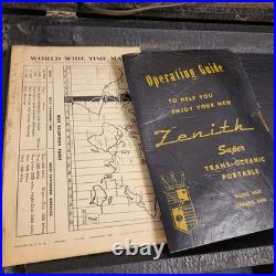 VTG Zenith Trans-Oceanic Wave Magnet Radio TESTED/WORKS Model H500 Radio VTG Zenith Trans-Oceanic Wave Magnet Radio TESTED/WORKS Model H500 Radio