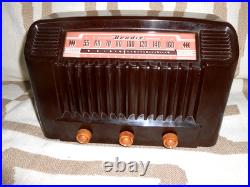 V NICE Vintage 1947 Bendix Tube Radio Model 636A Superheteroyne TESTED & WORKS