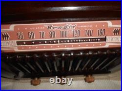 V NICE Vintage 1947 Bendix Tube Radio Model 636A Superheteroyne TESTED & WORKS