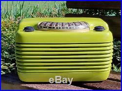 Very Cool Vintage Citrus Green Philco Hippo Radio with Bluetooth