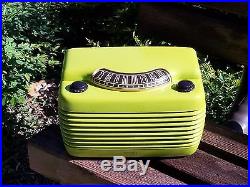 Very Cool Vintage Citrus Green Philco Hippo Radio with Bluetooth