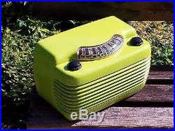 Very Cool Vintage Citrus Green Philco Hippo Radio with Bluetooth