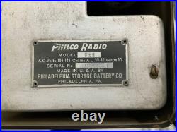 Very Cool Vintage Philco Model 511 Metal Coffin Style Tube Radio 1928