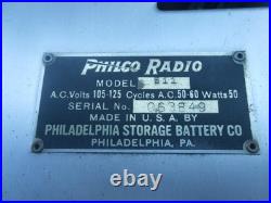 Very Cool Vintage Philco Model 511 Metal Coffin Style Tube Radio 1928 Very Cool Vintage Philco Model 511 Metal Coffin Style Tube Radio 1928