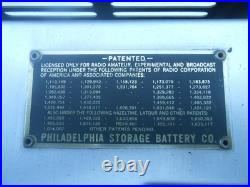 Very Cool Vintage Philco Model 511 Metal Coffin Style Tube Radio 1928 Very Cool Vintage Philco Model 511 Metal Coffin Style Tube Radio 1928