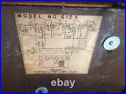 Very Rare antique automatic radio model 612X for restoration Just Out Of Attic