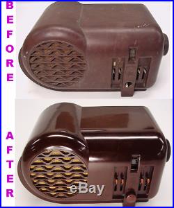 Very Striking Antique Vintage 1939 Stewart Warner Varsity Bakelite Tube Radio