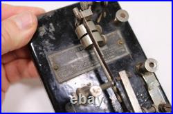 Vibroplex lightening bug black base with painted gold highlights, semi automatic