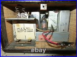 Vintage1948 Trav-ler Tube Radio Works & Looks great! Model 5049