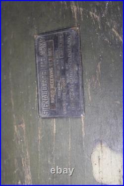Vintage 1918 Us Army World War 1 Signal Corps Antique Crystal Deforest Radio