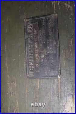 Vintage 1918 Us Army World War 1 Signal Corps Antique Crystal Deforest Radio