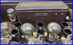 Vintage 1920's, Atwater Kent, 8 Tube Radio Set, Model 45 UN-Tested