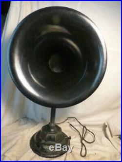 Vintage 1920's Thorola Junior Jr. Gooseneck Radio Speaker-Bakelite Horn-Works