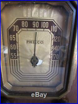 Vintage 1920s/1930s Philco Valve Tube Radio Wood Case WORKING Part NO. 37-5505