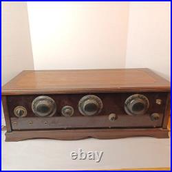 Vintage 1920s 5 Vacuum Tube Radio