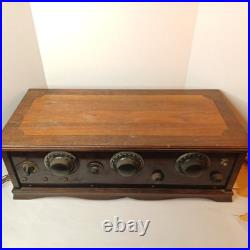 Vintage 1920s 5 Vacuum Tube Radio